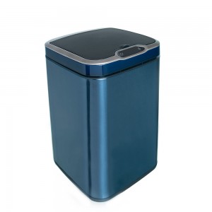 Ведро для мусора сенсорное, квадратное, внутр ведро, Foodatlas JAH-6311, 13 л (сапфировый)